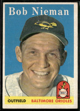 1958 Topps #165 Bob Nieman Orioles