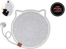 Alfombra rascadora para gatos de 15.7", cuerda de algod n, protege muebles