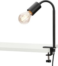 Briloner Klemmleuchte Krampo schwarz E27, max. 10W Klemmleuchte Flexarm, Metall