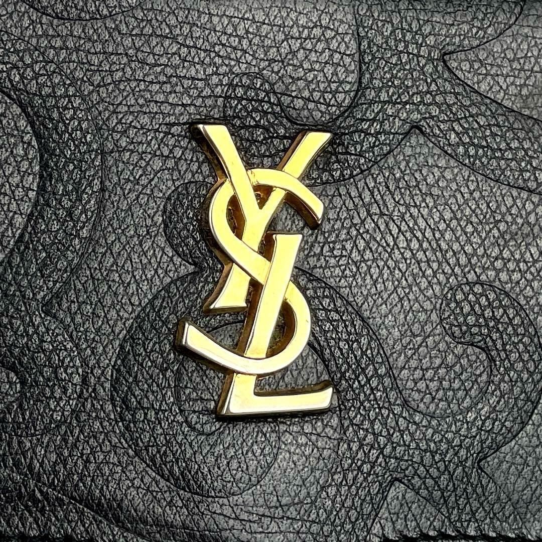 Borsa a tracolla Yves Saint Laurent in pelle nera autentica