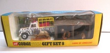 Corgi Toys, Gift set 8 Lions of Longleat Set , rare Original,
