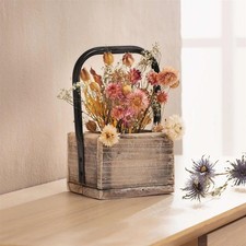 Holz Deko Kiste "Rustikal" Aufbewahrungs Box, klein, 15x15 cm, Holzkiste