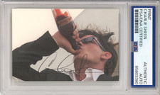 Charlie Sheen SIGNED Drinking Tiger's Blood Picture PSA DNA COA AUTOGRAPH Photo