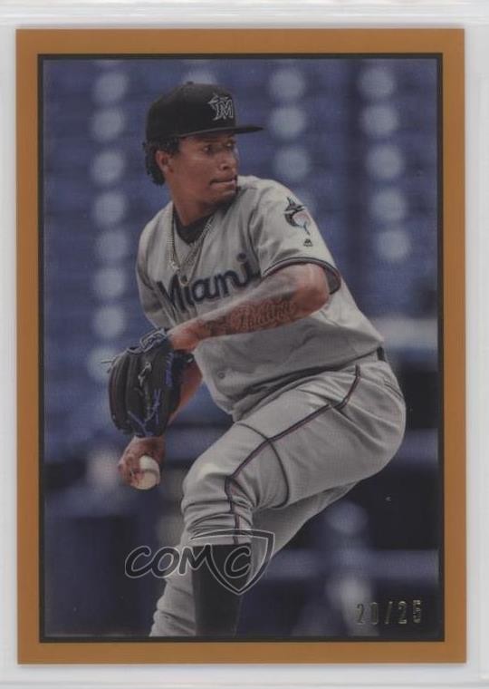 2019 Bowman Heritage Chrome Prospects Orange Refractor 20/25 Sixto Sanchez 0hw6