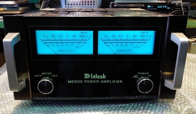 McIntosh MC500 Stereo Power Amplifier Serviced Excellent Working w/ Manual