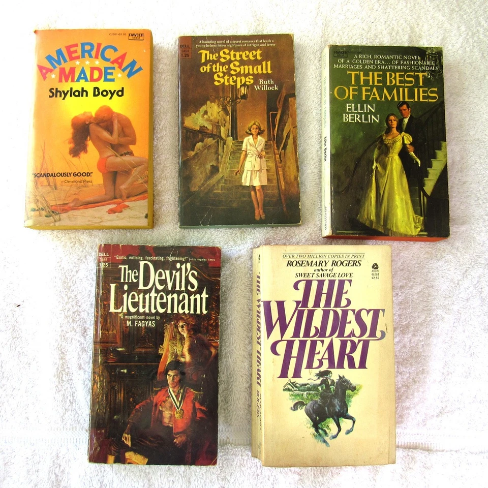 Vintage Romance (1970s) Paper Backs Large Lot of 9 - Image 2 of 4