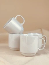 World Tableware BW-1114 Basics 11.5 Oz. Stacking Mug Set Of 4