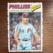 Topps 2026 Heritage Jhoan Duran Phillies SP  Deckle Edge #14