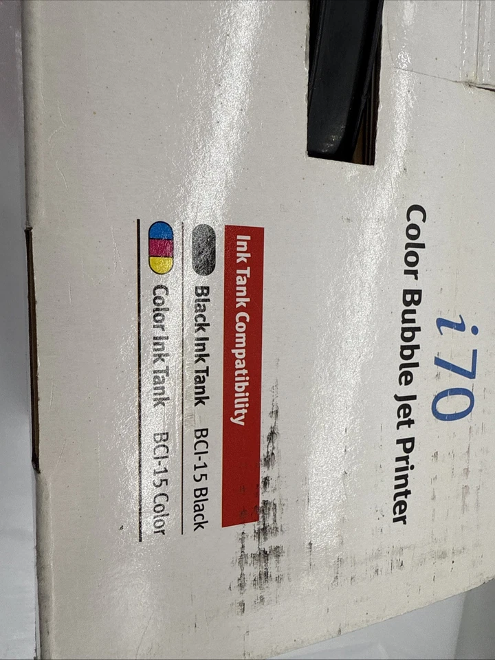 Canon i70 Color Bubble Jet Printer Open Box - Image 4 of 4