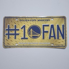 NBA Golden State Warriors Vanity License Plate 1 Fan