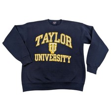 Vintage 90s Taylor University Sweatshirt Taylor Crewneck XL Blue JanSport
