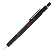 Rotring 800 07Mm Mechanical Pencil Black Metal Twist Click Ergonomic Grip