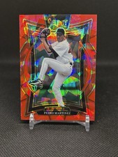 2025 Panini Select Pedro Martinez #6 Concourse Red Ice Prizm 136/299 Red Sox SP