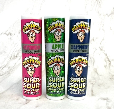 Zuru MINI BRANDS WARHEADS Pink Watermelon Green METALLIC APPLE RASPBERRY Lot 3