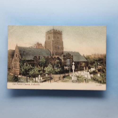 Folkstone Postkarte 1905 Kent Old Parish Church & Grounds