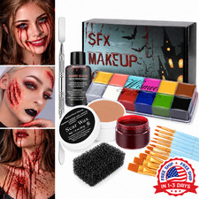 Professional SFX Makeup Kit - Face Body Paint for Halloween Cosplay Dark