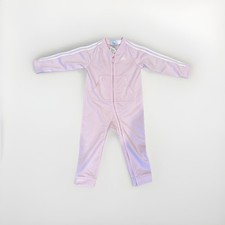 Adidas Logo Long Sleeve Outfit, Toddler Girl Size 24 Months - Pink/white 2T