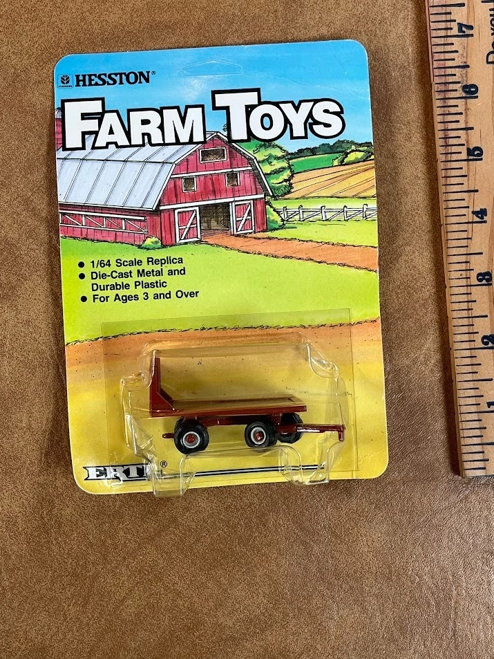 De colección 1986 ERTL Hesston Farm Toys vagón nuevo 1/64 #7336- paquete sellado 7OFO Foto 2 de 4