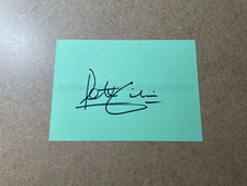 PETER SHILTON ENGLAND FOOTBALL LEGEND SIGNED PAGE FOREST LEICESTER CITY STOKE