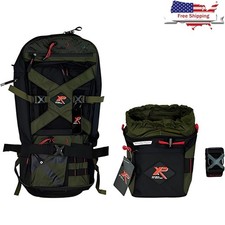 Metal Detector Backpack Multi-pocket MOLLE Pouch Waterproof Durable Outdoor Gear
