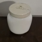 Vintage Milk Glass PONDS Cold Cream Jar with Lid