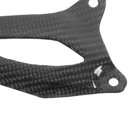 For Triumph Speed Triple 1200 Heel Guards Pedal Plate Pair Carbon Fiber-Gloss - Picture 14 of 15
