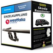 Abnehmbare Anhängerkupplung für SKODA Roomster 04.2010-07.2016 Typ 5J Westfalia