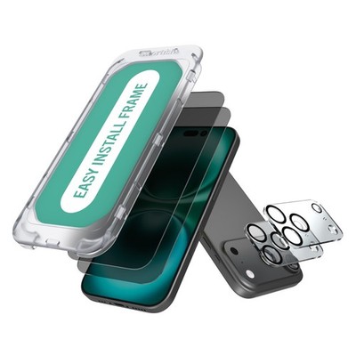 Smartish 2-Pack Glass Screen Protectors + Lens Covers-iPhone Air/17/Pro/Pro Max