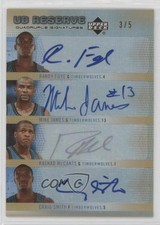 2006-07 UD Reserve Quadruple Signatures 3/5 Randy Foye Mike James Auto 7n6