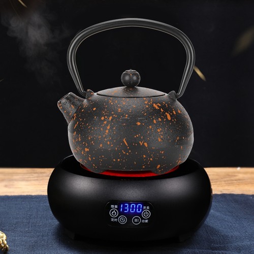 Tetera de hierro fundido con colador tetera de hierro para hojas sueltas⊹ - Imagen 5 de 12