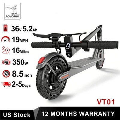 350W Electric Scooter for Adults, 19mph Max Speed Smart APP Control 16miles Max