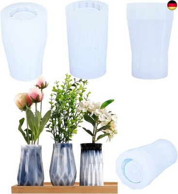 Cayway 3 Stück Formen aus Harz, Foral, Silikonform, Schmuck, Harz, Silikonform, 