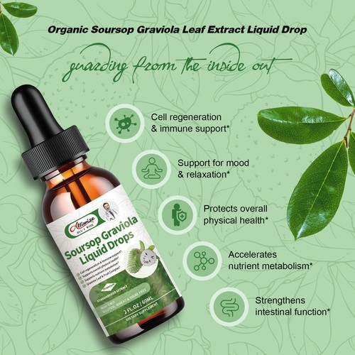 2x Soursop Graviola Drop- Immune Support, Digestive Support, Respiratory Health - Picture 3 of 10