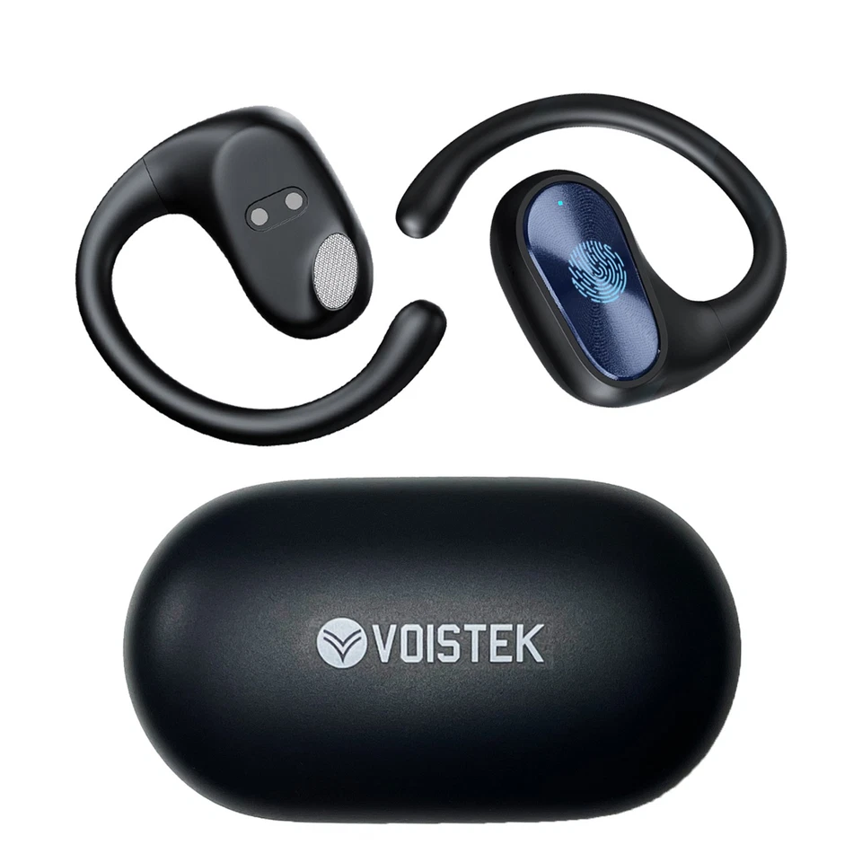 Voistek Open-ear Headphone with Ear-hook Bluetooth HiFi TWS Wireless Earbuds