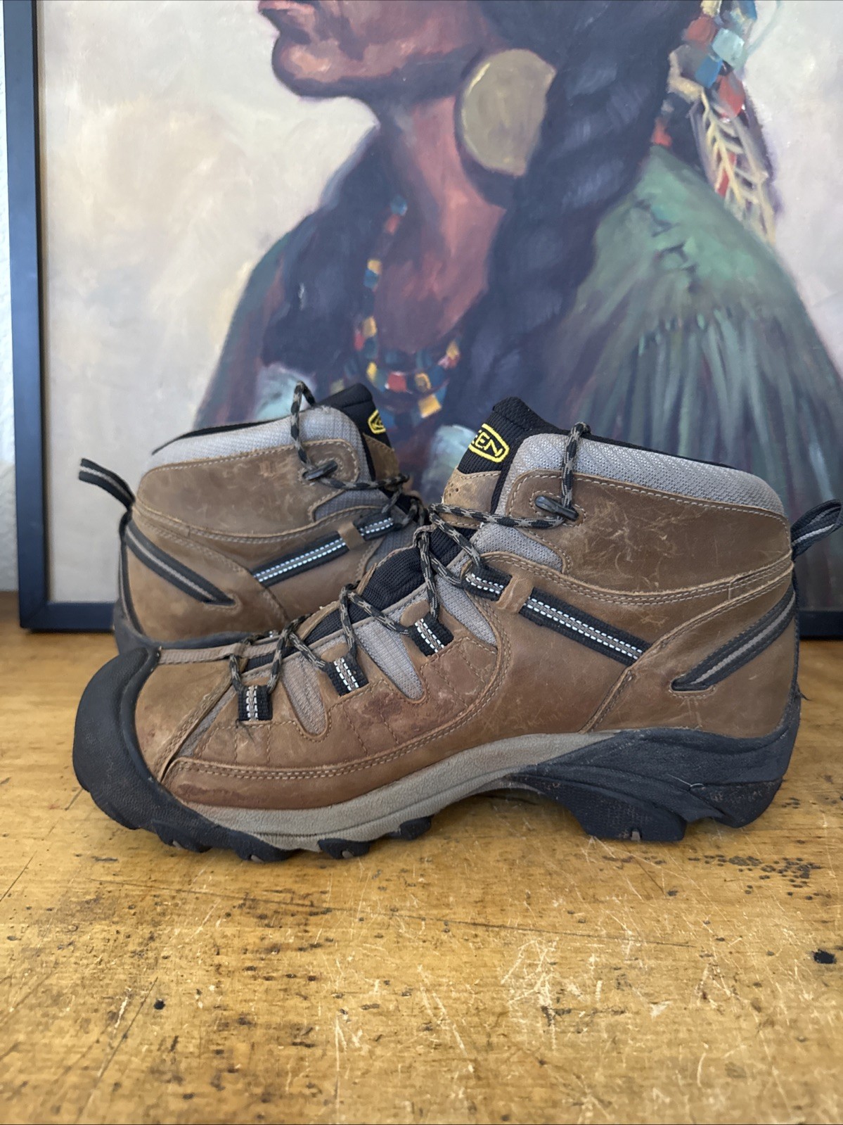 Stivali casual Keen Targhee Ii Mid impermeabili da trekking uomo marroni 1008418 taglia 12