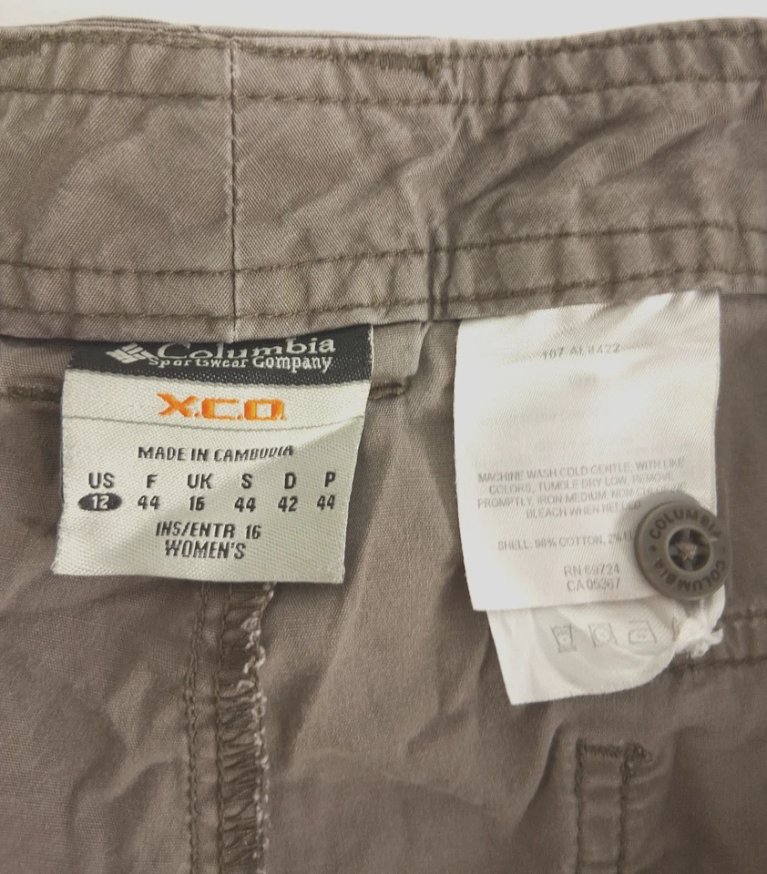 Vintage Columbia Sportswear Womens Size 12 Gray Cargo Shorts - Image 3 of 4