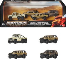 Matchbox: The Movie Desert Chase Escape 1:64 Scale Die-Cast Vehicles 4-Pack New
