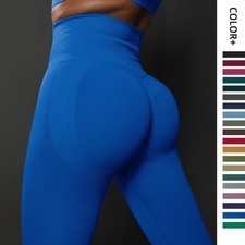 Women Seamless High Waist Yoga Leggings Peach-Shaped Butt Sports Training Pants