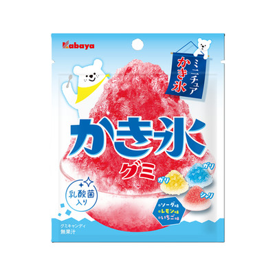 Japan Gummies Kabaya Kakigori Gummy Shaved Ice Geschmack 55g × 10 Beutel