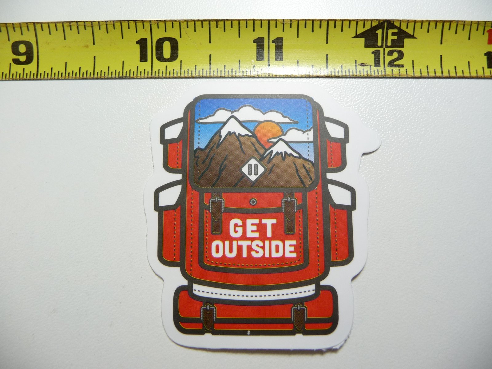 Outdoor Hiking Backpack Decal Sticker for Camping Park Adventures