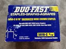 Duo-Fast 5018-C 9/16” Long X 1/2” Wide 5000Ct