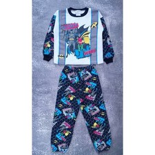 Vintage 1996 BATMAN  ROBIN PAJAMA SET