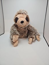 Wild Republic Sloth Brown Smiling Small 8" Plush Stuffed Animal Toy