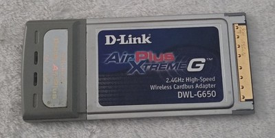 D-Link Air Plus Extreme G DWL-G650 Wireless Desktop PCMCIA Adapter