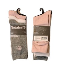 Timberland Womens 3 Pack Super Soft Crew Length Socks Sz OS
