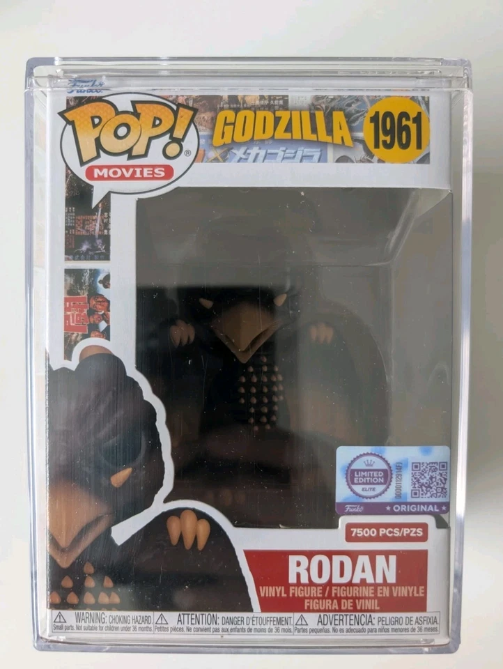 Funko Pop Movies Rodan Elite Limited Edition 1/7500 #1961 Godzilla w/ Prote...