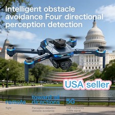 GT8 Brushless Drone with HD Camera 4-Axis RC Quadcopter Obstacle Avoidance