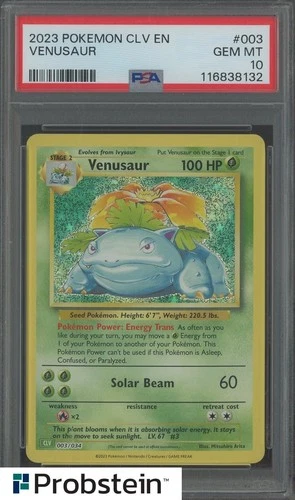 2023 Pokemon CLV EN Classic #003 Venusaur PSA 10 GEM MINT
