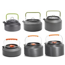 Aluminum Camping Kettle 0.8-2.5l Portable Coffee Tea Pot Hiking Picnic Gifts