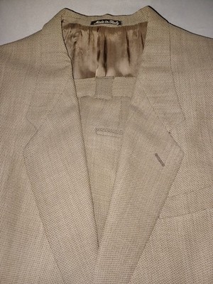 Vintage Mens Giorgio Armani 1990s 2 Piece Suit Brown 46R Jacket